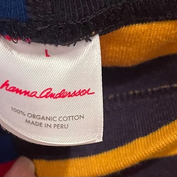 Hanna Andersson Women’s L Green and Blue Long Sleeve Tee and Pant PJ Combo - Picture 5 of 6